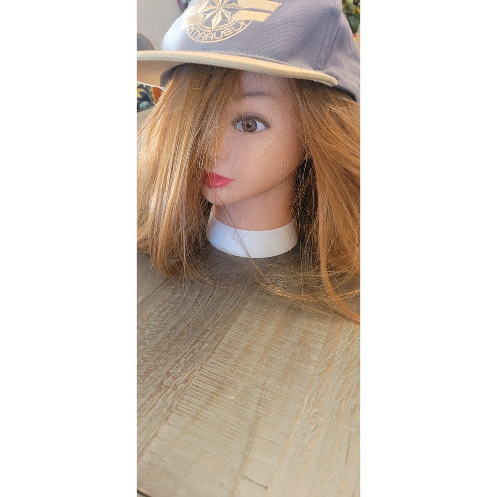 Marvel Captain Marvel Grey Tan Beige Embroidered Logo One Size